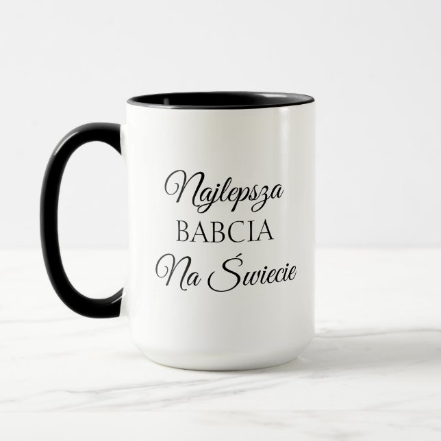 Taza Najlepsza Babcia Na Świecie - Abuela polaca (Izquierda)