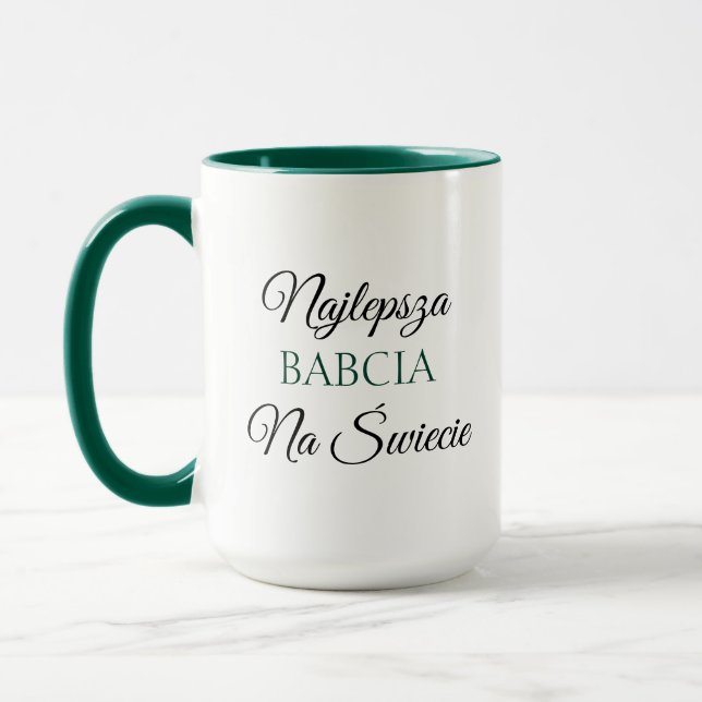 Taza Najlepsza Babcia Na Świecie - Abuela polaca (Izquierda)