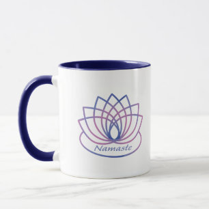 Taza Namaste Purple and Pink Lotus Flower