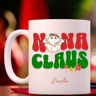 Taza Nana Claus Navidades Personalizado Abuela Nombre R