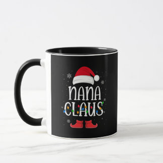 Taza Nana Santa Claus Hat With Xmas Light Christmas