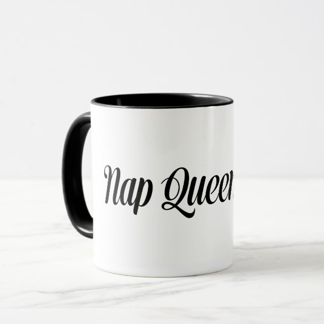 Taza Nap Queen Typography (Anverso izquierdo)