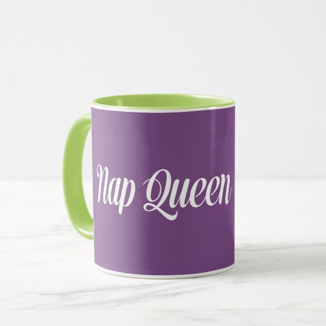 Taza Nap Queen Typography (Anverso izquierdo)
