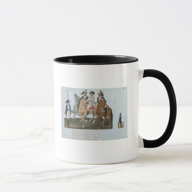 Taza Napoleon Bonaparte y el centinela de Varsovian (Derecha)