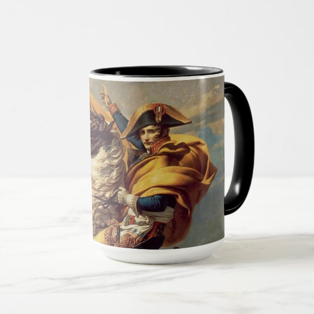 Taza Napoleón cruzando los Alpes-Jacques-Louis David (Anverso derecho)