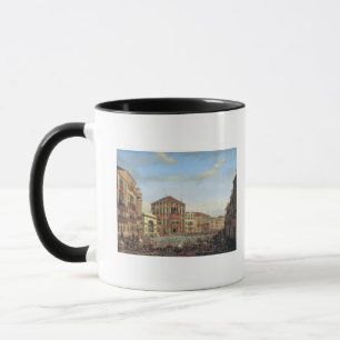 Taza Napoleon I que preside un Regatta en Venecia