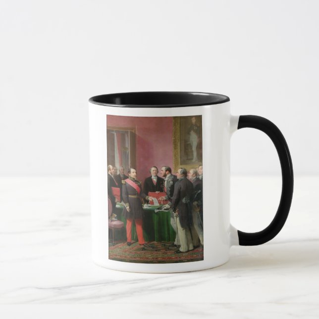 Taza Napoleon III entrega el decreto (Derecha)