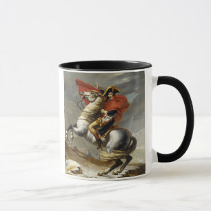 Taza Napoleon que cruza el paso magnífico de St Bernar