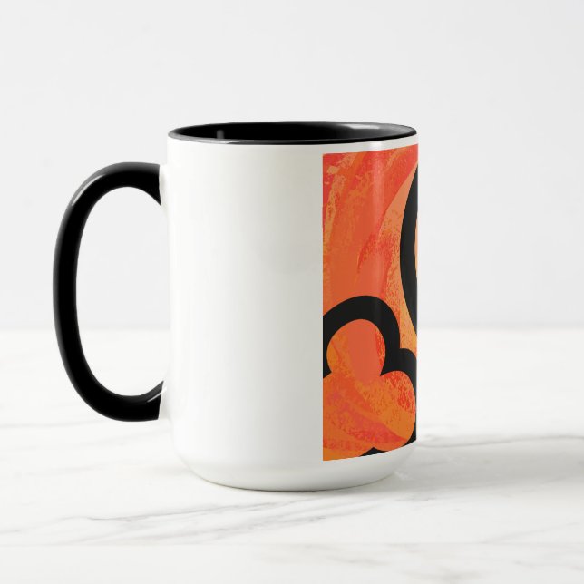 Taza Naranja 30 Década Cumpleaños (Izquierda)