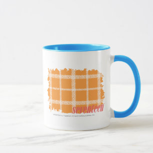 Taza Naranja 3 de la tela escocesa