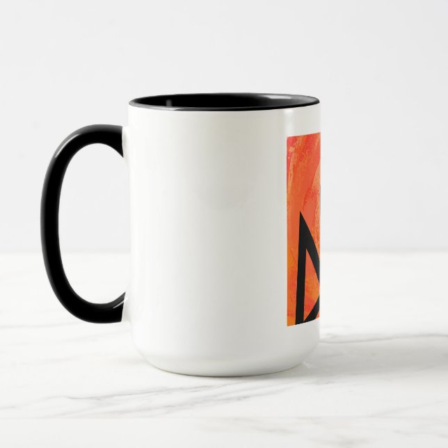 Taza Naranja 40 Década Cumpleaños (Izquierda)