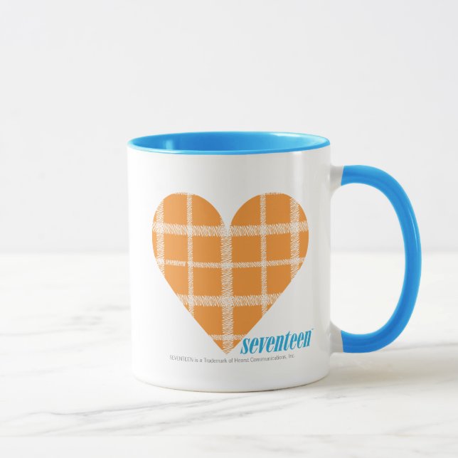 Taza Naranja 4 de la tela escocesa (Derecha)