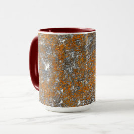 Taza Naranja amarillento afilado con arañazos grises