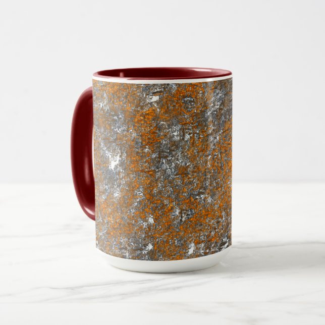 Taza Naranja amarillento afilado con arañazos grises (Anverso izquierdo)