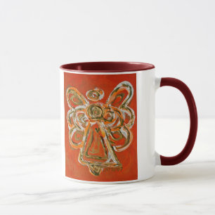 Taza Naranja Angel Mug