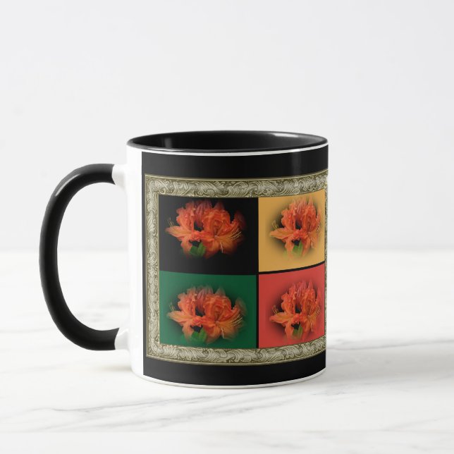 Taza Naranja Azaleas (Izquierda)