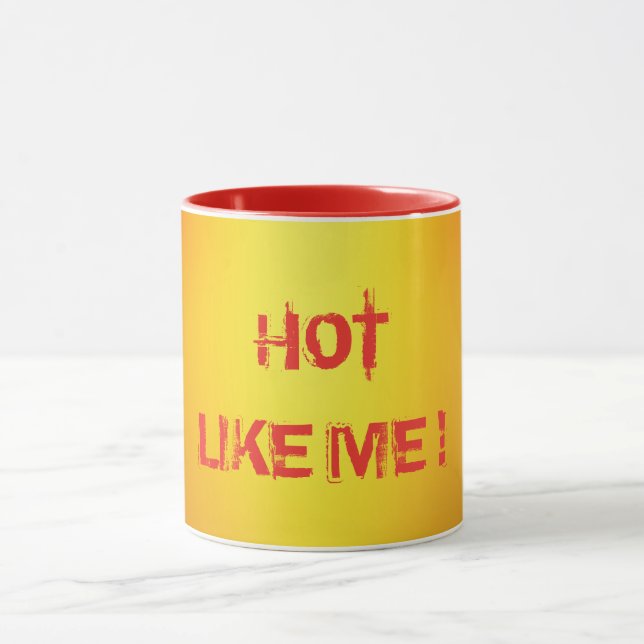 Taza Naranja caliente. (Centro)
