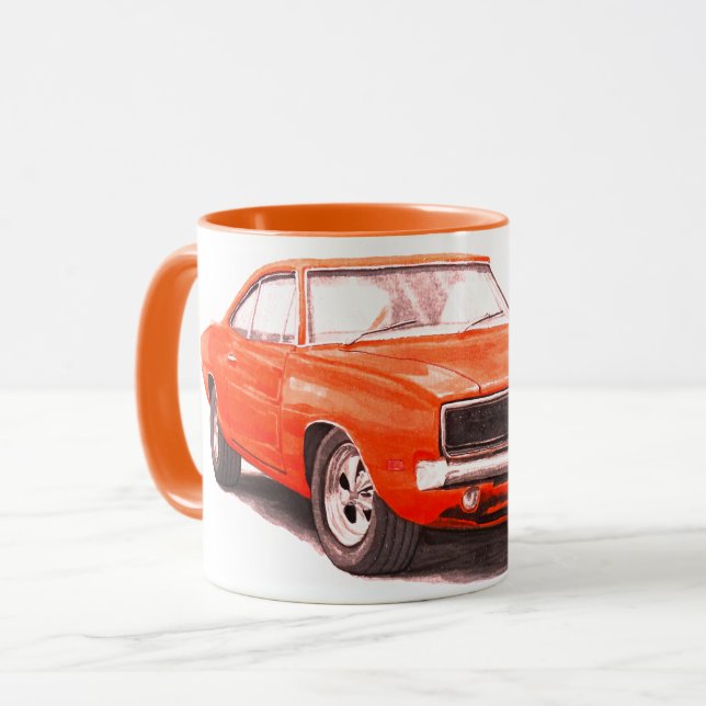 Taza naranja Charger Mug 1969 (Anverso izquierdo)