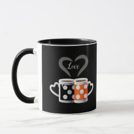Taza Naranja + color café negro Diseño a la moda ART PO
