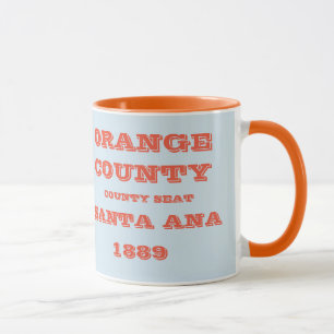Taza Naranja County California Mug