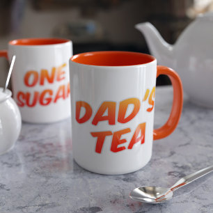 Taza Naranja de azúcar de dos toneladas de té de papá