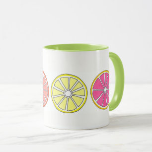 Taza Naranja de frutas de cítricos Grapefruit Lime Trop