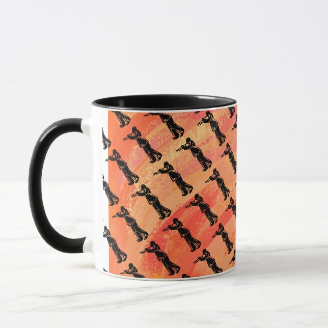 Taza Naranja de Trumpet de Noches de Boogie de Nueva Yo (Izquierda)