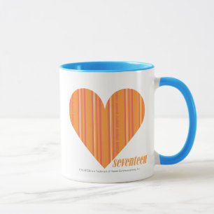 Taza Naranja fino 3 de las rayas