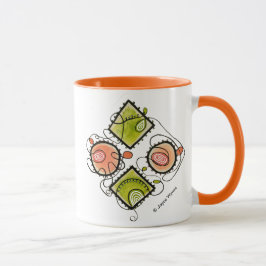 Taza Naranja garabatos Taza-Al azar combinados de 11