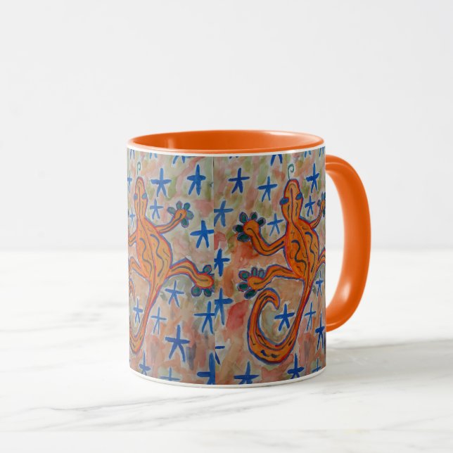 Taza Naranja Gecko (Anverso derecho)
