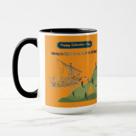 Taza Naranja Honor a Colón
