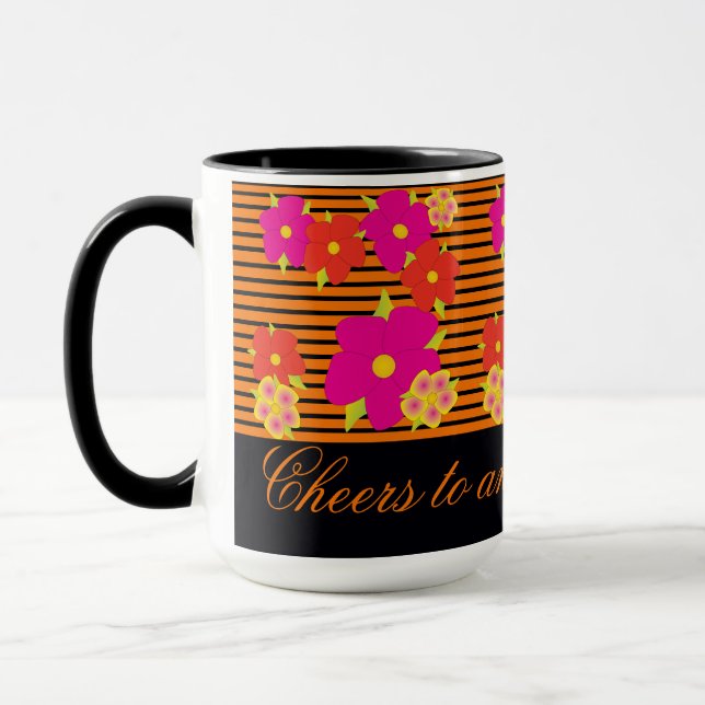 Taza Naranja Mug Saluda A Un Increíble Día (Izquierda)