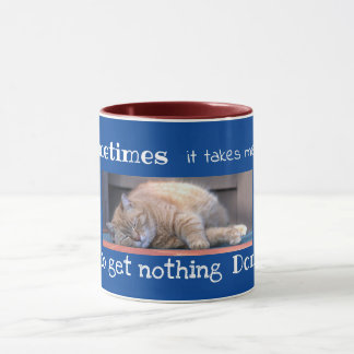 Taza Naranja perezoso Tabby Cat Mug