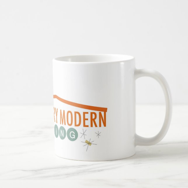 Taza Naranja retro moderno (Derecha)