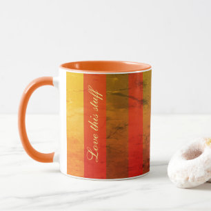 Taza Naranja y oro