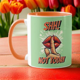 Taza Naranja y Sage - ¡Shh! No es café de hoy
