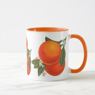 Taza Naranjas Vintage Crate Art Coffee Mug