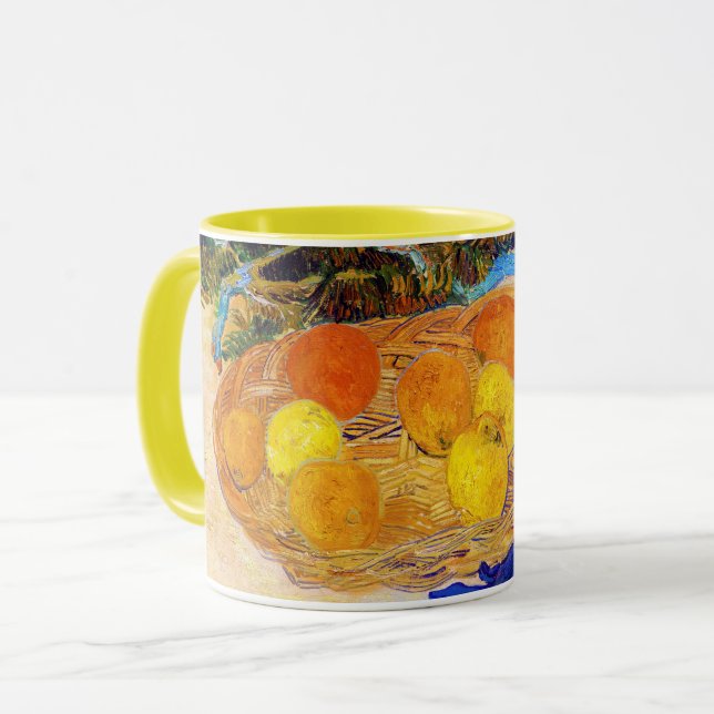 Taza Naranjas y Lemons con guantes azules, Van Gogh (Anverso izquierdo)