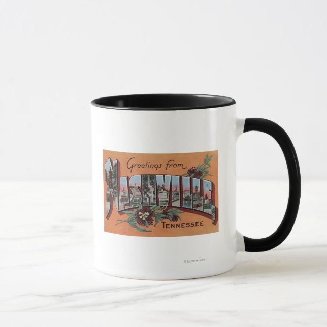 Taza Nashville, Tennessee - Escenas de letras grandes (Derecha)