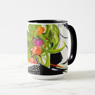 Taza Nasturtos en una meseta