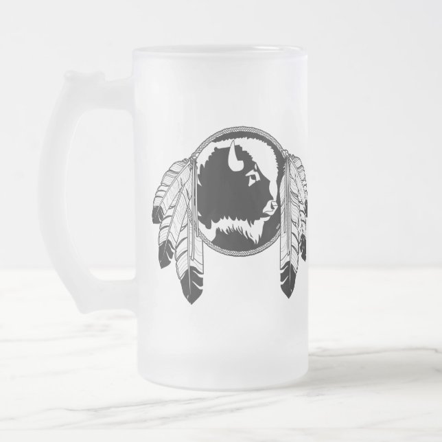 Taza nativa del vidrio de Metis del arte de la (Izquierda)