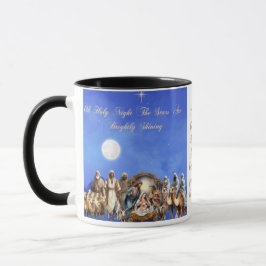 Taza Natividad estrellada: Oh Noche Santa-