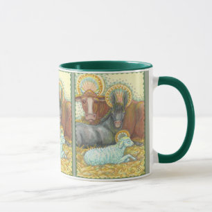 Taza Natividad SANTA NOCHE Animales En BOMBA DE RINGER
