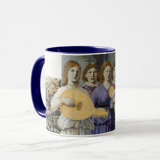 Taza NATIVITY,CHRISTMAS ANGELS by PIERO DELLA FRANCESCA (Anverso izquierdo)