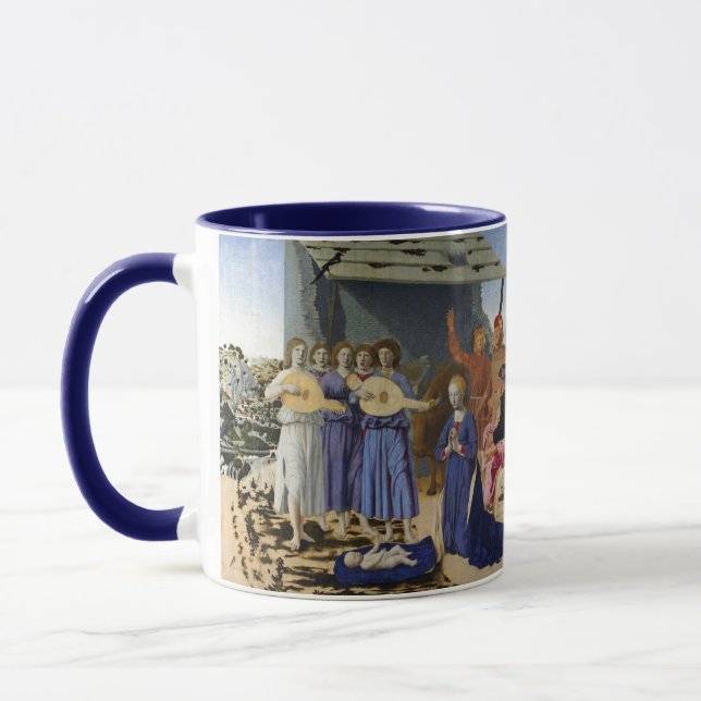 Taza NATIVITY OF JESUS, ANGELS by PIERO DELLA FRANCESCA (Izquierda)
