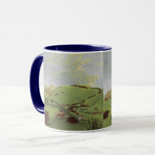 Taza Nativos americanos vintage, Buffalo Chase de Catli
