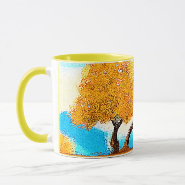 Taza "Naturaleza de color Naranja" Foto Cuta. ¡Hazte co (Izquierda)