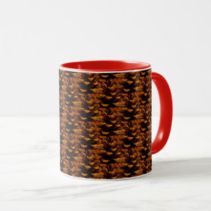 Taza Naturaleza de otoño rústica de la pinecona