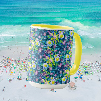 Taza Naturaleza digital floral, Daisy Blues
