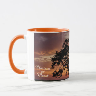 Taza Naturaleza Fecha de Boda Personalizada Aniversario